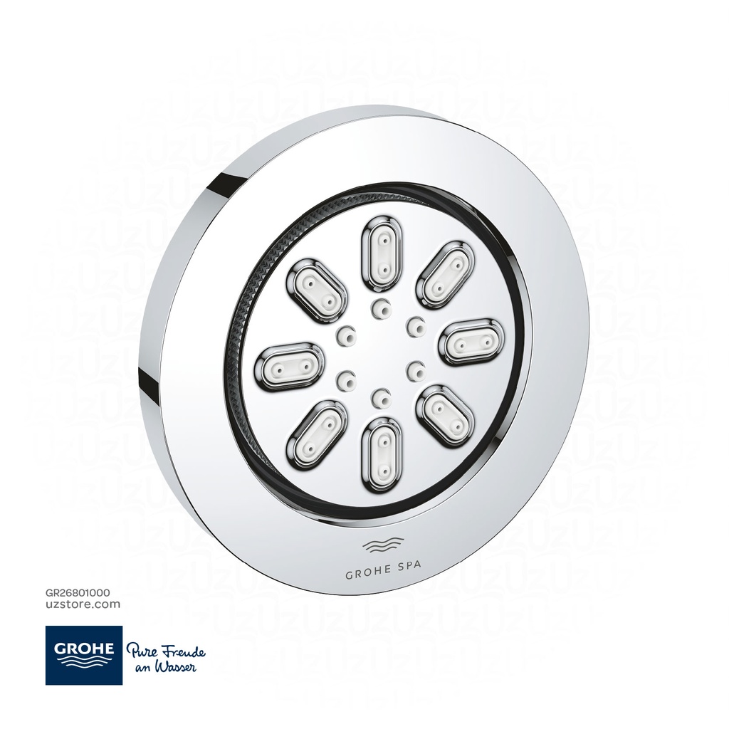 GROHE Rainshower Aqua Body spray round 2 spray , 26801000 , chrome | UZ ...